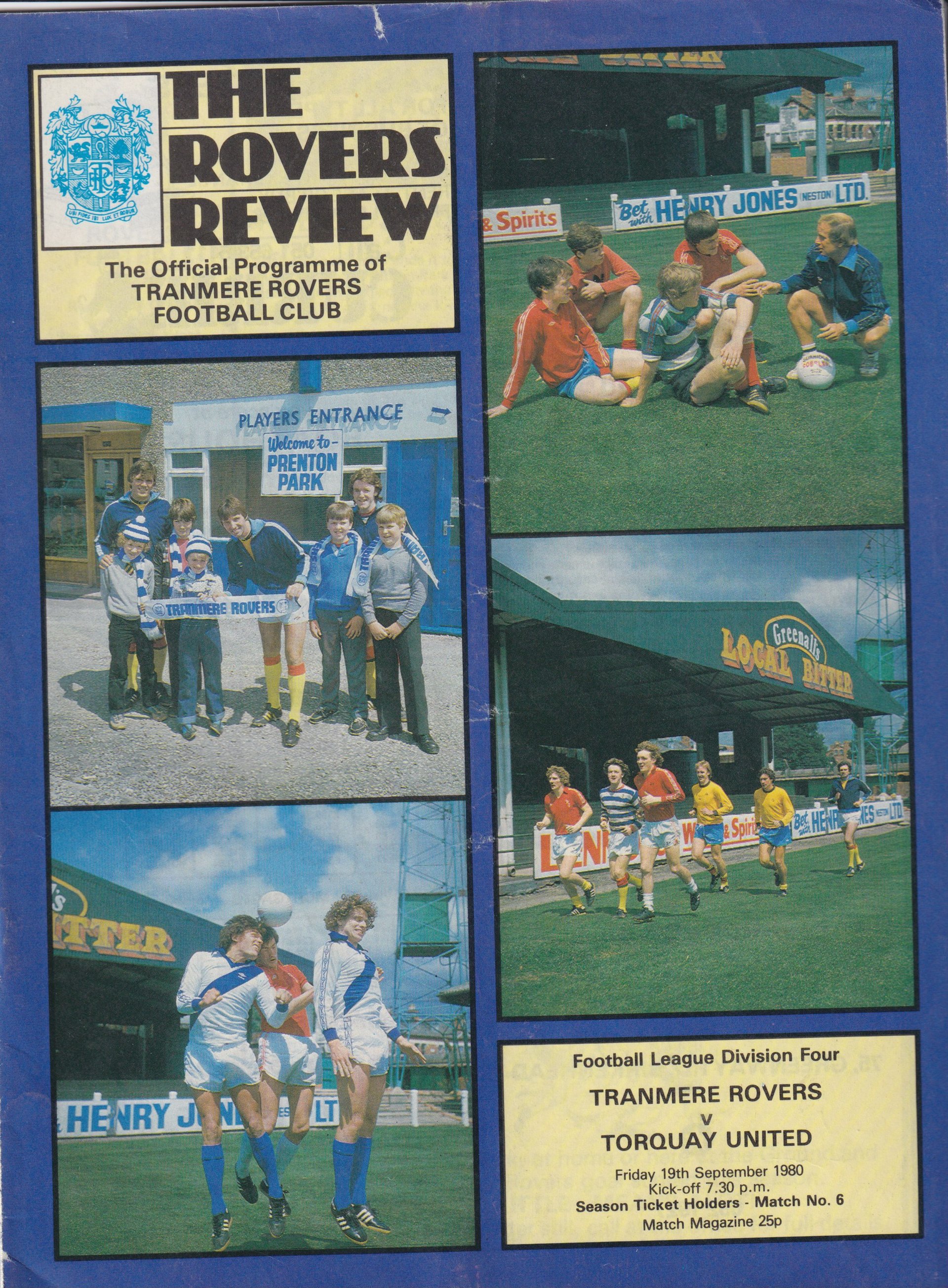 Tranmere Rovers v Torquay United match programme